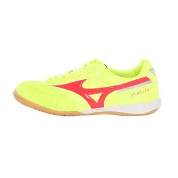 [MIZUNO] Unisex Morelia Sara JP IN 45 Yellow Red Futsal Training Shoes
