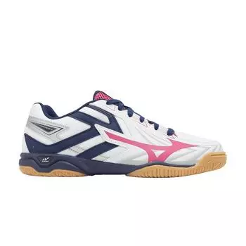 Mizuno Wave Kaiserburg 8 Wide White Navy Pink женские кроссовки Gum 81GA242004 38.5