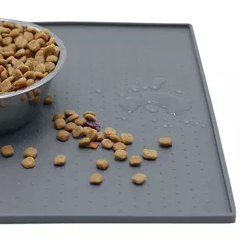 MKUTO Pet Cat Dog Eating Силиконовый наполнитель для кошачьего туалета, поддон для кормления кошек, водоотталкивающий, полностью моющийся коврик, коврик, коврик, коврик, коврик, нескользящий, антипереливной,