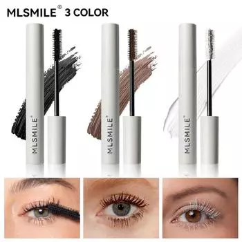 MLSMILE 3-х цветная тушь для ресниц не тускнеет, естественные тонкие вьющиеся ресницы фиксированное решение 01