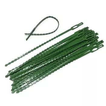 Многоцелевой пластиковый садовый хомут зеленого цвета 23 см 30pcs 17cm Fishbone Tie темно-зеленого