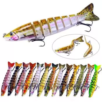 Многоцелевой сегментный воблеры Swimbait Pike Wobblers 12.8 см-18 г рыболовная приманка Isca Artificia для приманки Bass Pike