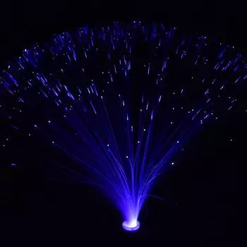 Многоцветный светодиодный оптоволоконный свет, ночник, рождественский, свадебный, праздничный домашний декор 1pcs