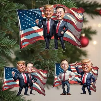 Многофункциональная акриловая подвеска для празднования рождественской елки с групповым фото, подвеска для автомобиля2D One Size