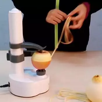 Многофункциональная автоматическая овощечистка электрическая спиральная овощечистка для яблок овощерезка для фруктов и картофеля автоматическая овощечистка на батарейках кухонные принадлежности us красный