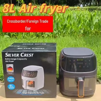 Многофункциональная фритюрница Smart Touch Air Fryer объемом 8 л — электрическая духовка большой вместимости для картофеля фри 6L European Standard