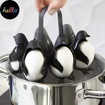 Многофункциональная кухонная полка для хранения яиц в форме пингвина, плита для яиц, холодильник, полка для хранения