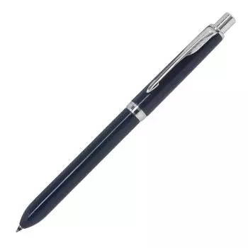 Многофункциональная ручка PARKER Sonnet Navy Blue CT 3 в 1, шариковая ручка 2 цвета и механический карандаш, подарочная коробка, оригинальный импортный продукт 2183963 (Красный Черный)