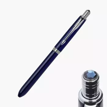 Многофункциональная ручка PARKER Sonnet Navy Blue CT Crystal Montana 3 в 1 Шариковая ручка 3 цвета и механический карандаш Подарочная коробка Подлинный импортный продукт