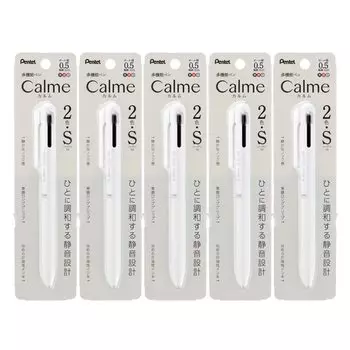 Многофункциональная шариковая ручка Pentel Calme Шариковая ручка Sharp Серовато-белая 5 шт. XBXAW355W 0,5 0,5