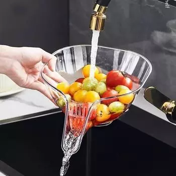 Многофункциональная сливная корзина для кухонной мойки, сито для раковины, сито для мойки, домашний органайзер, сито для фруктов AS THE PICTURE