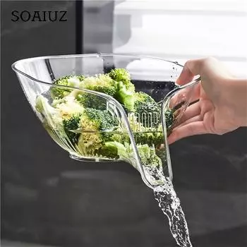 Многофункциональная сливная корзина для кухонной мойки, сито для раковины, сито для мойки, домашний органайзер, сито для фруктов серый