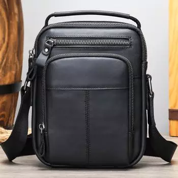 Многофункциональная сумка через плечо из натуральной кожи Marant Retro - модная повседневная деловая сумка коричневый