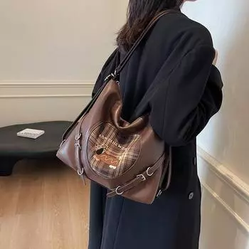 Многофункциональная сумка-тоут женская сумка через плечо Outgoing Backpack чёрный
