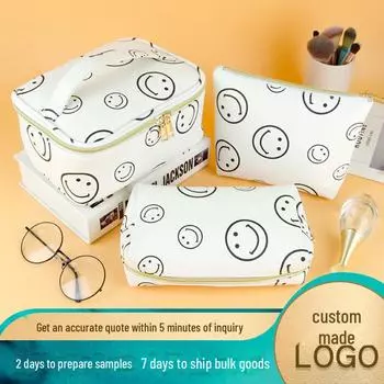 Многофункциональная водонепроницаемая косметичка со смайликом T-Shaped Bag