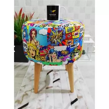 Многофункциональное декоративное кресло Etna Pop Art с буковой ножкой