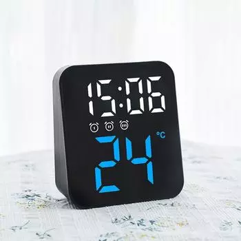 Многофункциональные светодиодные электронные часы, портативные настенные часы с тремя будильниками, новый цифровой будильник