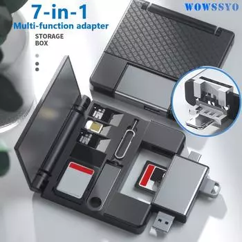 Многофункциональный OTG-кардридер 7-в-1 Micro SD-кардридер U-кардридер типа C для цифровых камер, смартфонов Seven in one