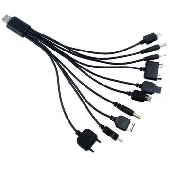 Многоконтактный кабель для зарядки, USB-адаптер, кабель для передачи данных, 10 в 1, многофункциональный USB-кабель для передачи данных, универсальный