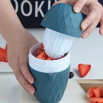Многоразовая экономящая усилия машина для приготовления фруктового сока, кухонная ручная соковыжималка для апельсинов, портативная мини-вращающаяся соковыжималка для цитрусовых, ручные соковыжималки красный
