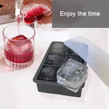 Многоразовый формовщик для льда Ice Balls, легкосъемный силиконовый квадратный круглый формочек для льда для коктейлей из виски и бурбонов