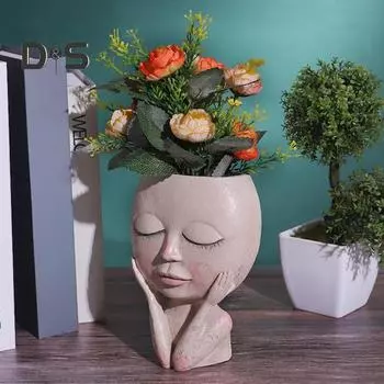 Многоразовый кукольный горшок с фиксирующими щеками, привлекательный горшок для горшка с кактусом бежевый
