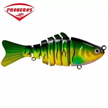 Многосекционная рыболовная приманка PROBEROS Fish Road Sub, набор рыболовных приманок 9,5 см/15 г, Bionic Road Sub Lure, 7 секций, красочная приманка для морской рыбалки