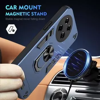 Многослойный автомобильный держатель-подставка для TECNO Spark 20 Pro + 10 9 9T 8 8T 7P 7 Tecno Spark Go 2024 2023, защитный чехол для камеры For Spark20 Pro Plus чёрный