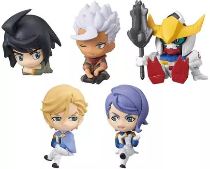 Мобильный костюм Гандам Сироты Где угодно Сироты Фигурка Аниме Товары Gacha Bandai Полный набор из 5 Железнокровных Железнокровных (Полные типы)