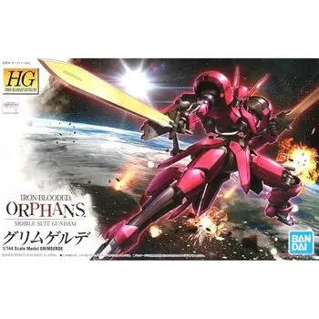 Мобильный костюм HG Gundam Iron Blooded orphans Grimgerde 1/144 масштаб Цветная пластиковая модель