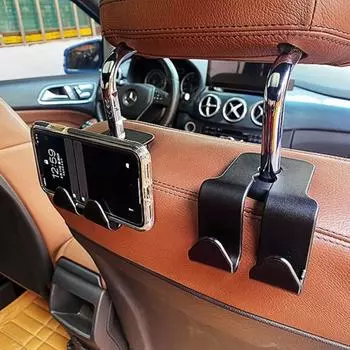 Mobile Phone Bracket Rear Seat Multifunction Creative Car Accessories Handbag Purse Hanger Interior Storage Portable Universal