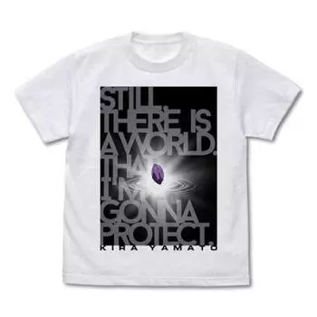 Mobile Suit Gundam SEED There s a world I want to protect T-shirt EnglishWhite S