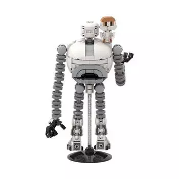 MOC Roz Robot Модель Строительные Блоки Дикий Робот Анимация Приключенческий Робот Brightbill Животное Сборка Кирпич Игрушка Детский Подарок CHINA белый