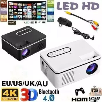 Мода S361 LED Full HD 1080P Мини Домашний Проектор Портативный Проектор Домашний Кинотеатр Медиа Видеоплеер