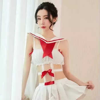 МОДА, верхняя модная женская сексуальная студенческая одежда, шифоновая униформа для горничной, перспективная пижама-кровать, сексуальное женское белье One Size