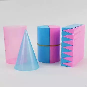 Модель 3D геометрических тел, демонстрационная модель площади поверхности объема для Cone
