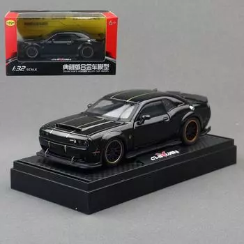 Model Car Challenger With Light Sound And Inertia Control Collectors For Black