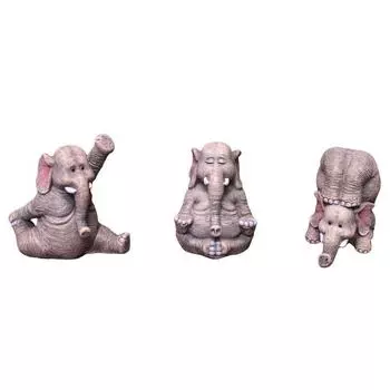 Model Elephant Simulated Tabletop Figurine Micro Landscape Decoration Garden