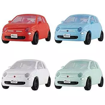 МОДЕЛЬ FIAT версии 4 типа EXCEED в комплект не входит серебристая краска для колес Gacha Gacha Capsule Toy [Обычная (делает версию)]