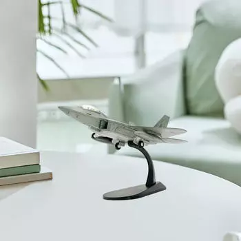 Модель истребителя-невидимки F22 1/100 с подставкой, реалистичная коллекция миниатюрных самолетов