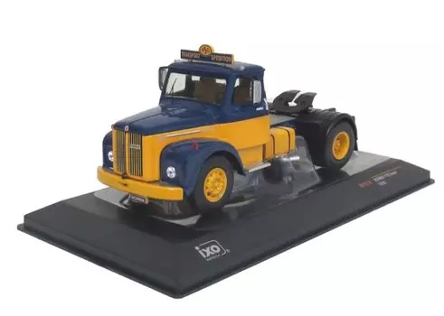 Модель Ixo Scania 110 Super 53 TR122 Синий/Желтый 1/43