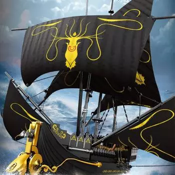 Модель корабля Silence Ship of Medieval Building Block Большие пиратские корабли Сборка Головоломка Игрушки Наборы для взрослых Детей Подарки