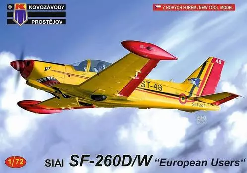 Модель KP Бельгийские ВВС SIAI Европейская пластиковая модель KPM0212 1/72 SF-260D/W