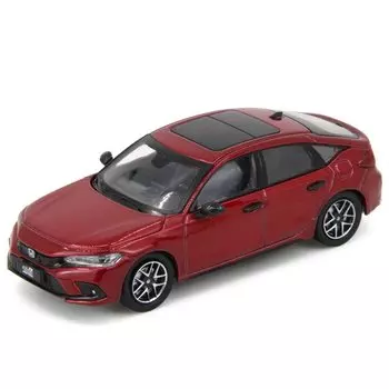 Модель мини-автомобиля Paudi Honda Civic Honda Civic 2022, литая под давлением модель автомобиля, красный цвет 1/43