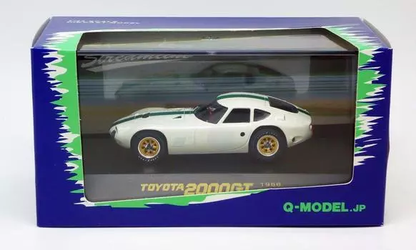 Q Model Toyota 2000GT 1966 Японский Гран-при ЗЕЛЕНАЯ ПОЛОСА Спецификация для практики Фукудзавы Готовое изделие 1/43 зелёный