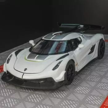 Модель суперкара Zhongyuanxing 21019 Alloy: Детская игрушка-каталка со звуком, светом и металлическими дверцами. оранжевый