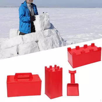 Модель замка из песка из 4 предметов, игрушки для игр на пляже и снегу, зимняя интерактивная игрушка, строительство из снежных кирпичей