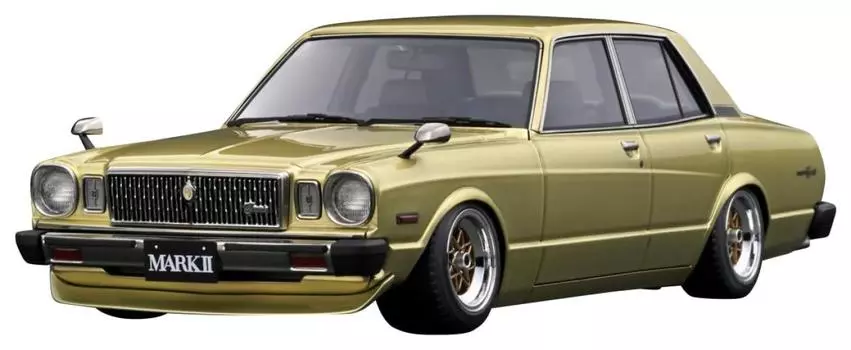 модель зажигания 1/18 Toyota Mark II Седан Grande (МХ41) Золотой готовый продукт