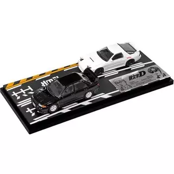 MODELER S 1/64 initial D Set Vol.17 Kyoichi Sudo Lancer Evolution III и Ryosuke Takahashi RX-7 (FC3S) Готовый продукт