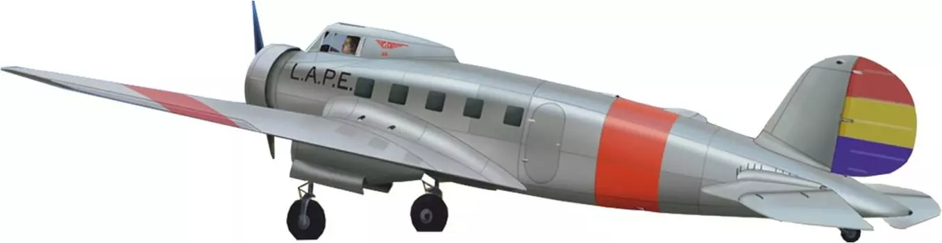 Модели Bit General Aviation Clark Single Engine Passenger Aircraft Spanish Airlines Пластиковая модель MVS14022 1/144 Ga-43 (Бренд СОВА-М)